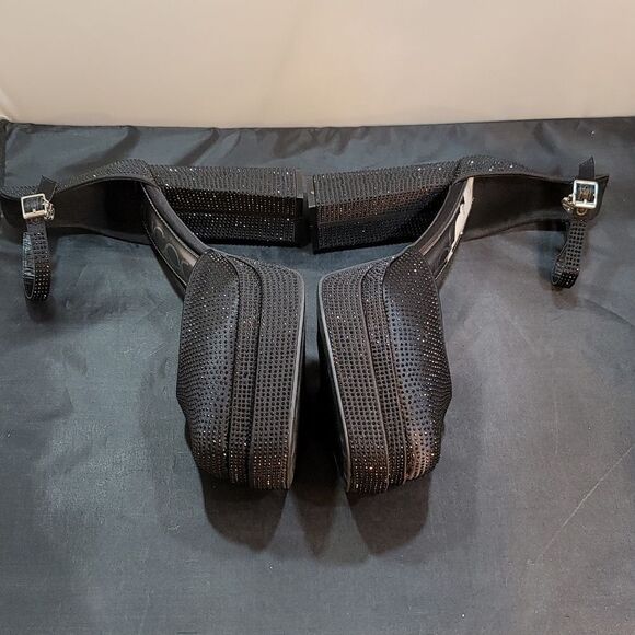 BRAND NEW SUGAR JEWEL PLATFORM BLOCK HEEL CLOSED TOE SANDAL - Picture 11 of 16